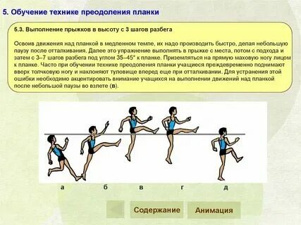 Способ прыжков изучаемых в школе
