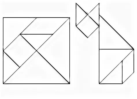 Танграм для дошкольников своими руками шаблон вырезания Tangram Puzzle Tangram puzzles, Tangram, Puzzle