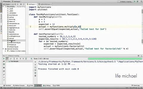 Python тест программ