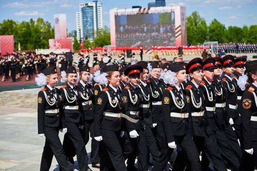 Парад. Кадеты Москвы. Парад кадетского движения Москвы.