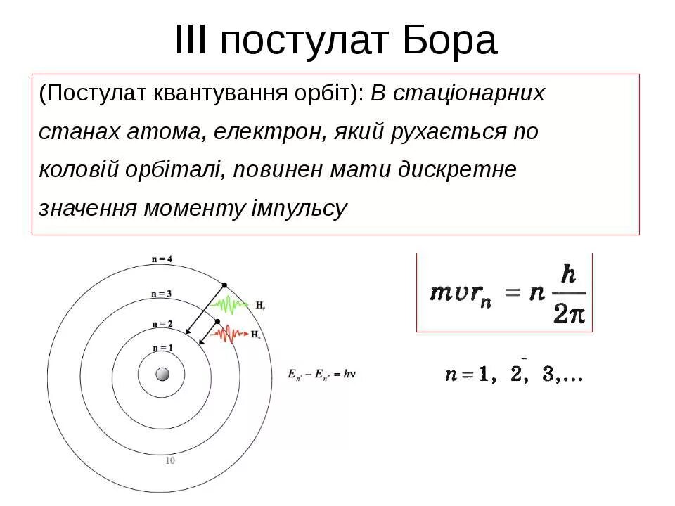 Постулаты бора стационарные состояния атома. Постулаты Бора 3 постулат. Квантовые постулаты Бора 11 класс. Модель Бора постулаты Бора. Квантовые постулаты Бора физика 9 класс.