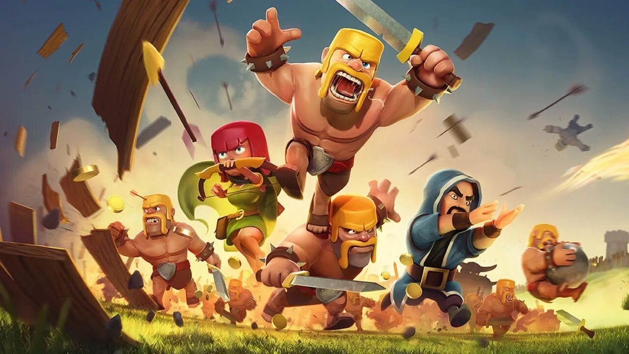 Видео clans. Клэш оф кланс. Пипинус. Clash Royale Supercell. Варвары Clash Royale.