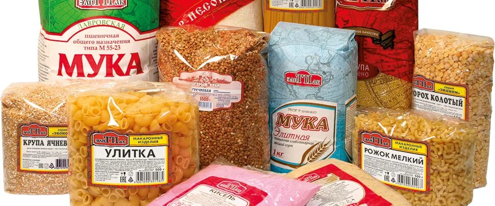 Крупы. Производители круп. Ассортимент крупяной продукции. Фасовка крупы в пакеты. Гречка рис сахар