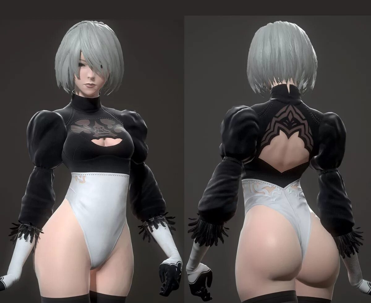 Играл в NieR: Automata? Смотри - сама 2B YoRHa в моей постели