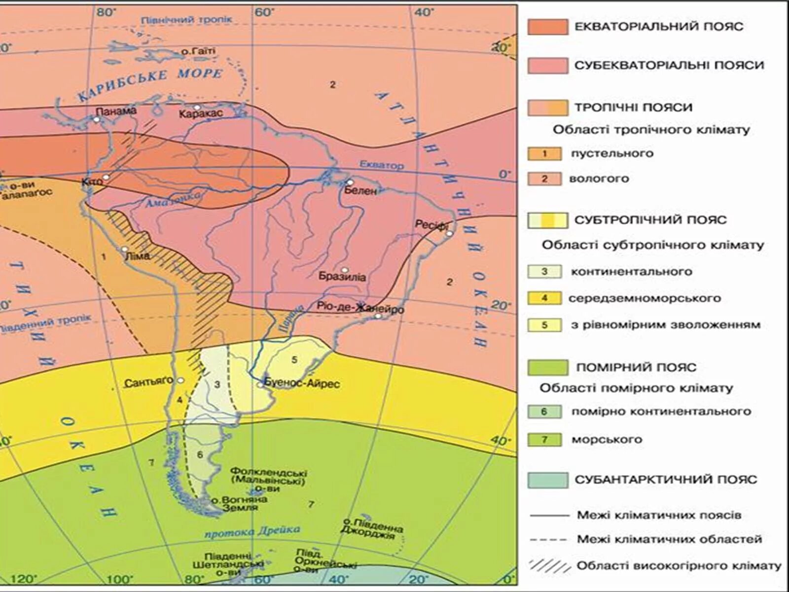 Климат Южной Америки карта. Климатические пояса и области Южной Америки карта. Карта климатических поясов Южной Америки. Климатические пояса и области климата Южной Америки.