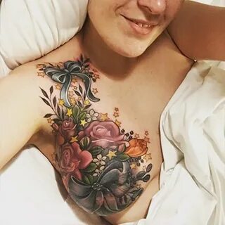 ink,flower,masectomy,survivor,Culture,boob,woman,cancer sucks,name,cancer,t...