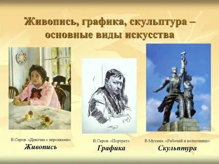 Виды искусства живопись скульптура