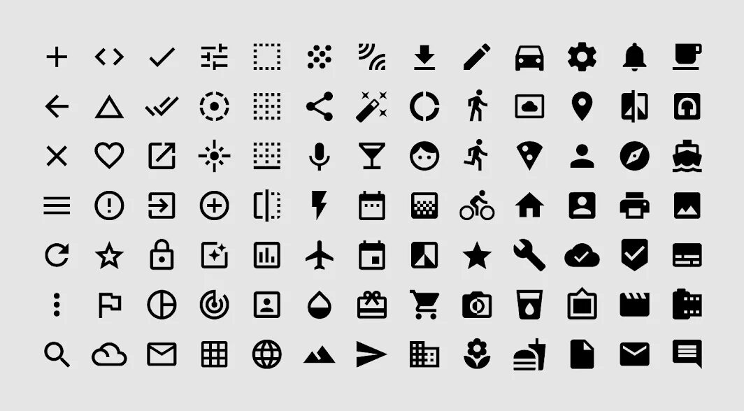 Mdi icons. Дизайнерские иконки. Простые иконки. Пиктограммы дизайнерские. Векторные иконки приложений.