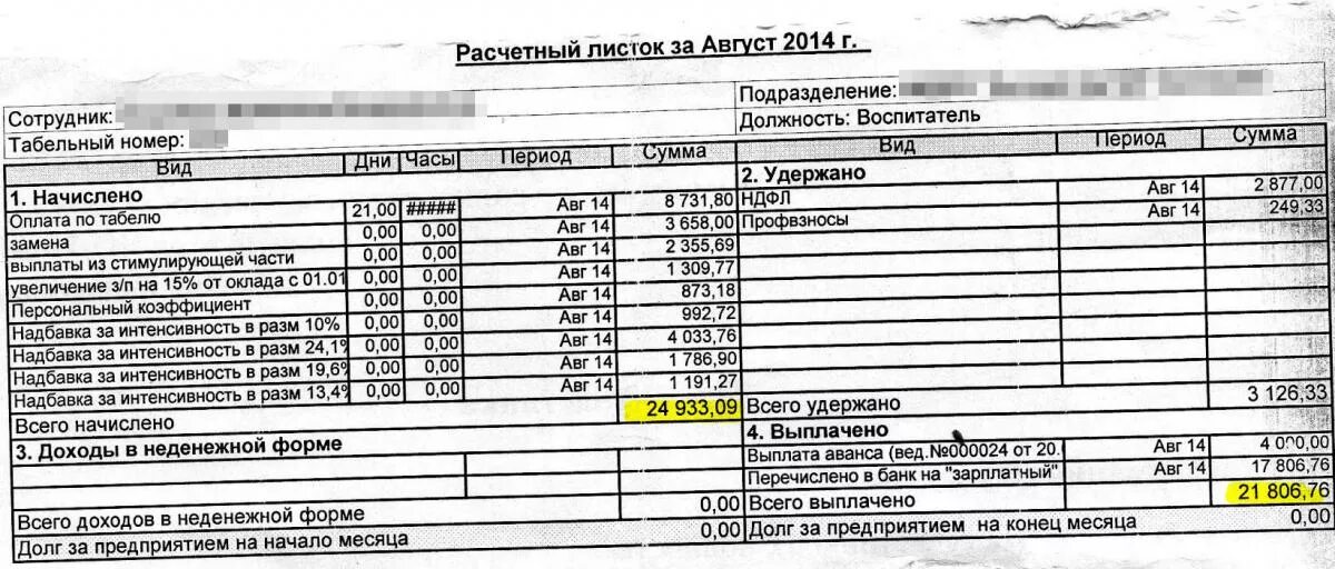 Расчетный лист воспитателя детского сада. Расчетный листок воспитателя детского сада. Оплата труда воспитателя детского сада. Оклад воспитателя в детском саду.