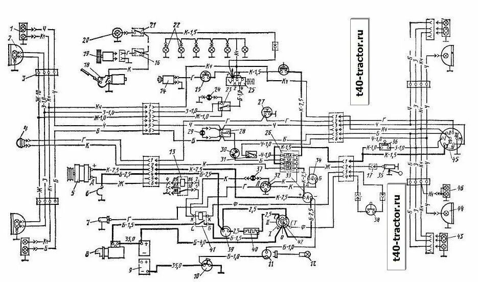 Проводка т 25. Схема электрооборудования ЛТЗ т40. Схема подключения электрооборудования трактор т 150. Схема электропроводки ЛТЗ 40. Электрическая схема трактора т 40.