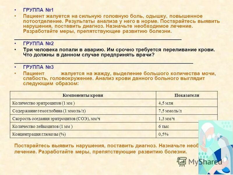 Поставил диагноз назначил лечение