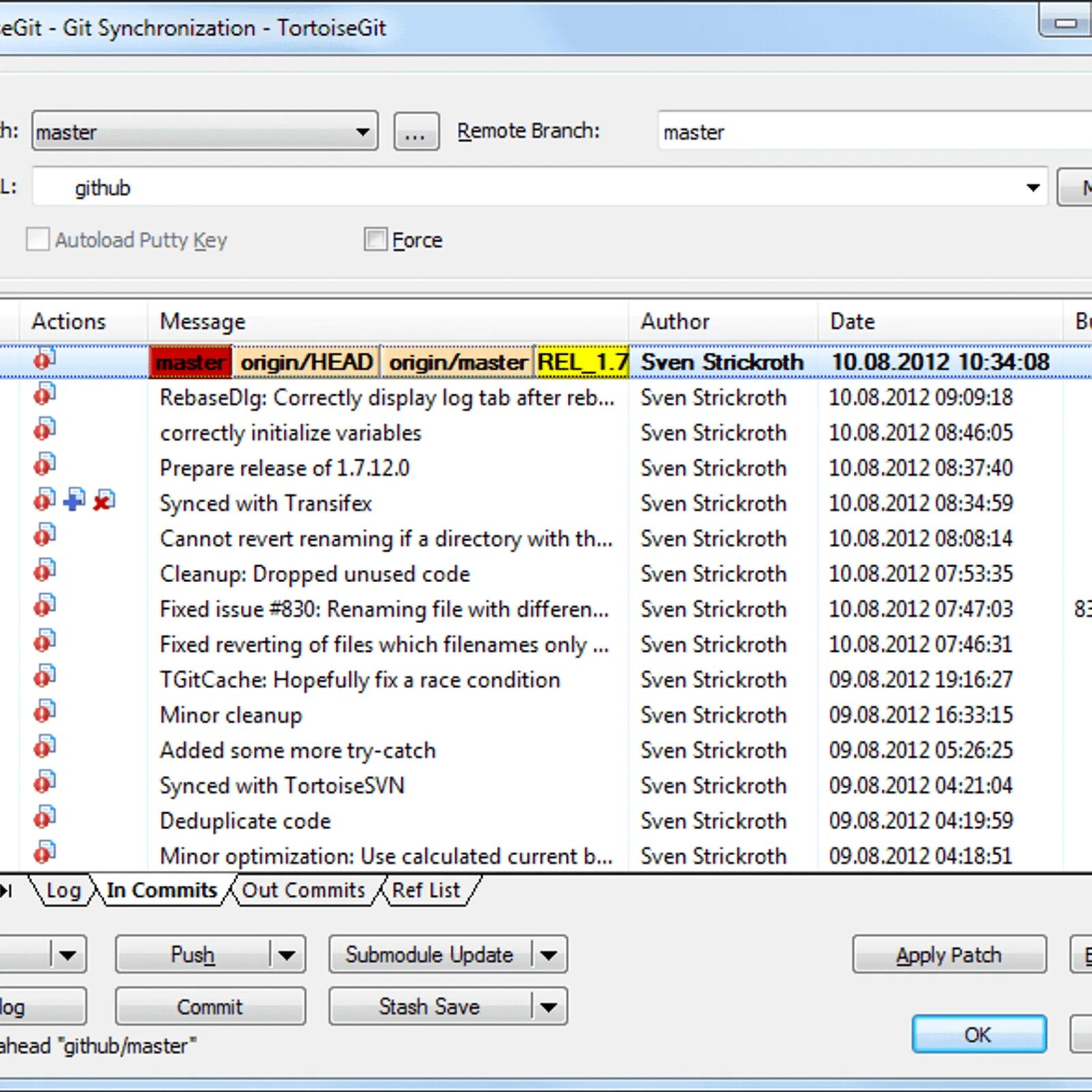 Rename remote branch