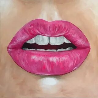 Губы в paint
