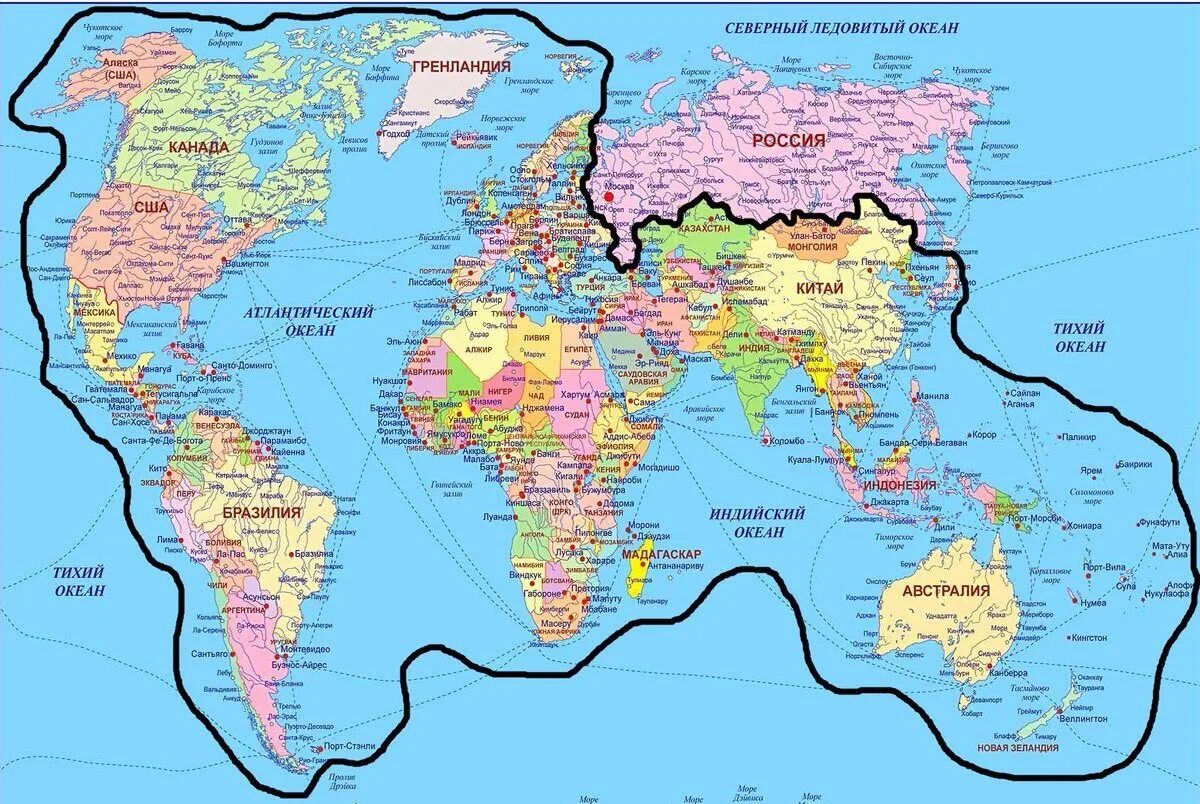 Карта г мир