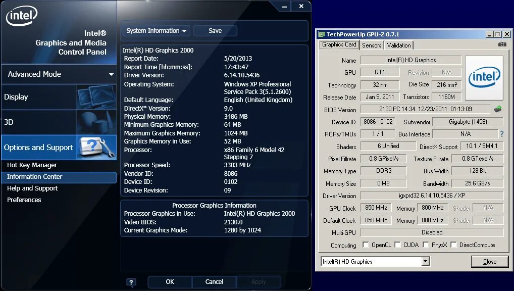 Intel gma 4500mhd