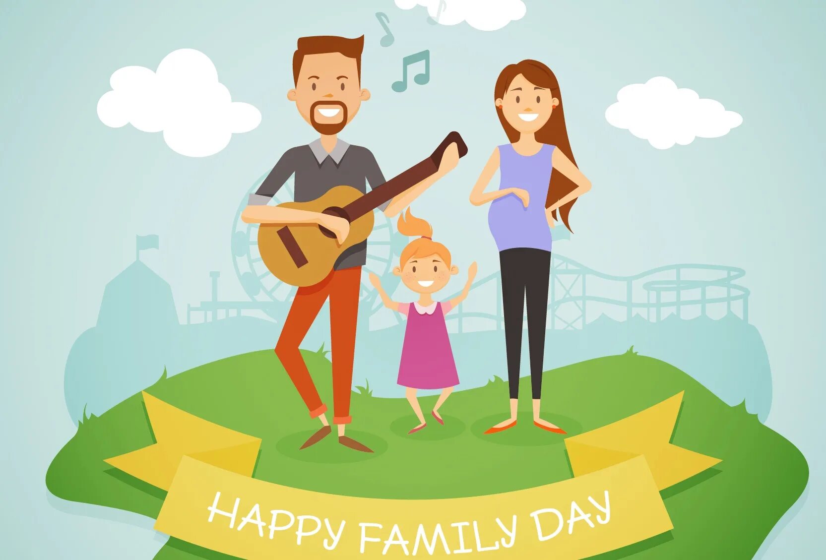 Фэмили Дэй. Семейный день. Happy Family Day надпись. Плакат счастливые семьи дизайн.