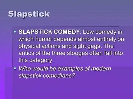 Comedy example