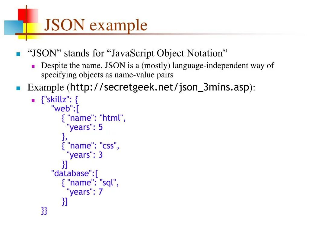 Json into json. Json пример. json example. json формат пример. json (javascript object notation).