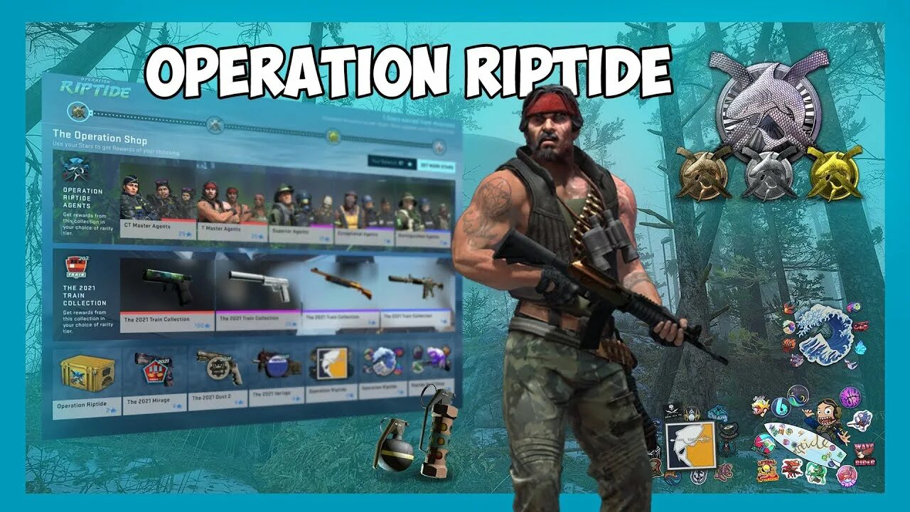 Новая операция КС го 2021. CS go Operation Riptide. Скины из новой операции КС го.