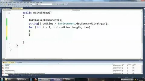 Commandline args