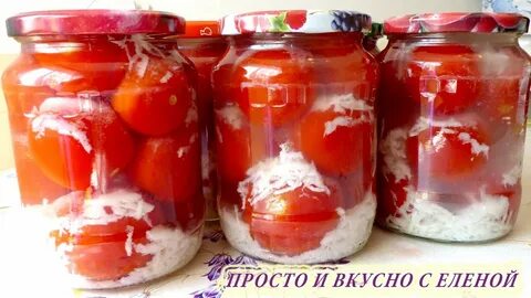Маринованные помидоры на зиму в снегу
