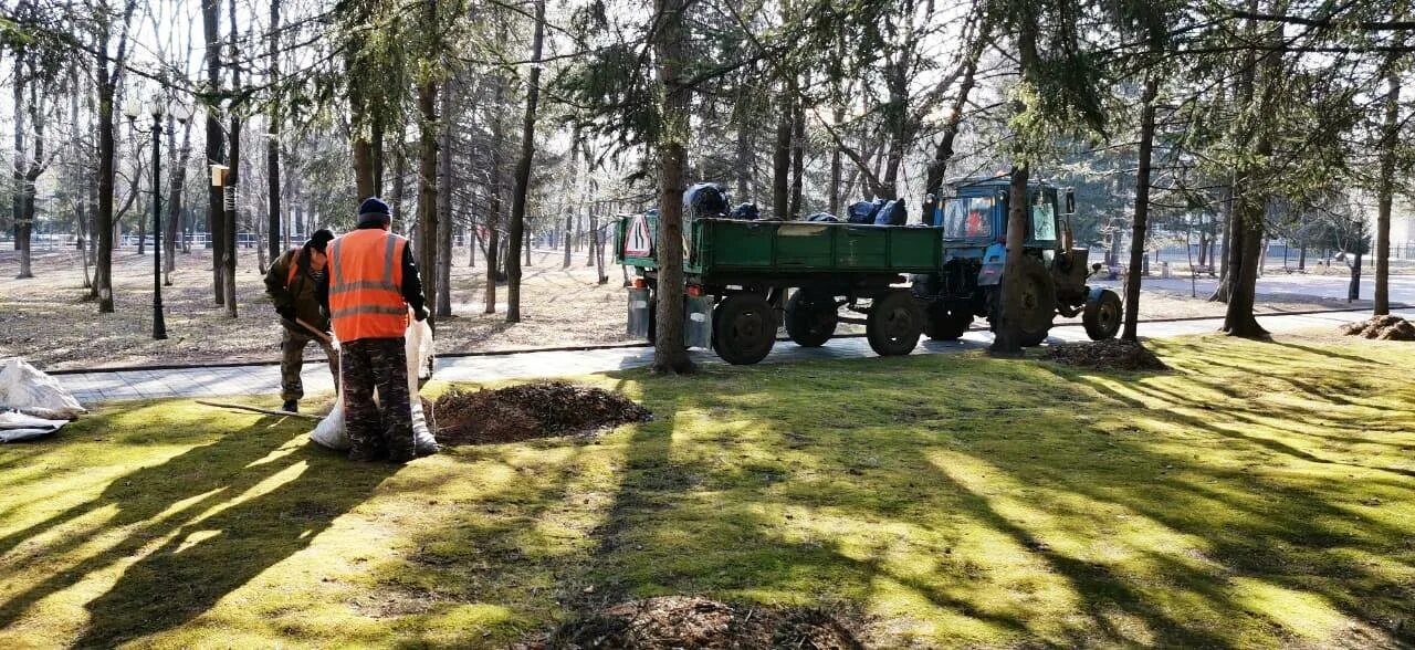 Работа в городе биробиджане. Чистый город Биробиджан. Желтая уборочная техника выстроилась.