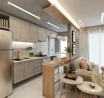 Удобная планировка кухни гостиной