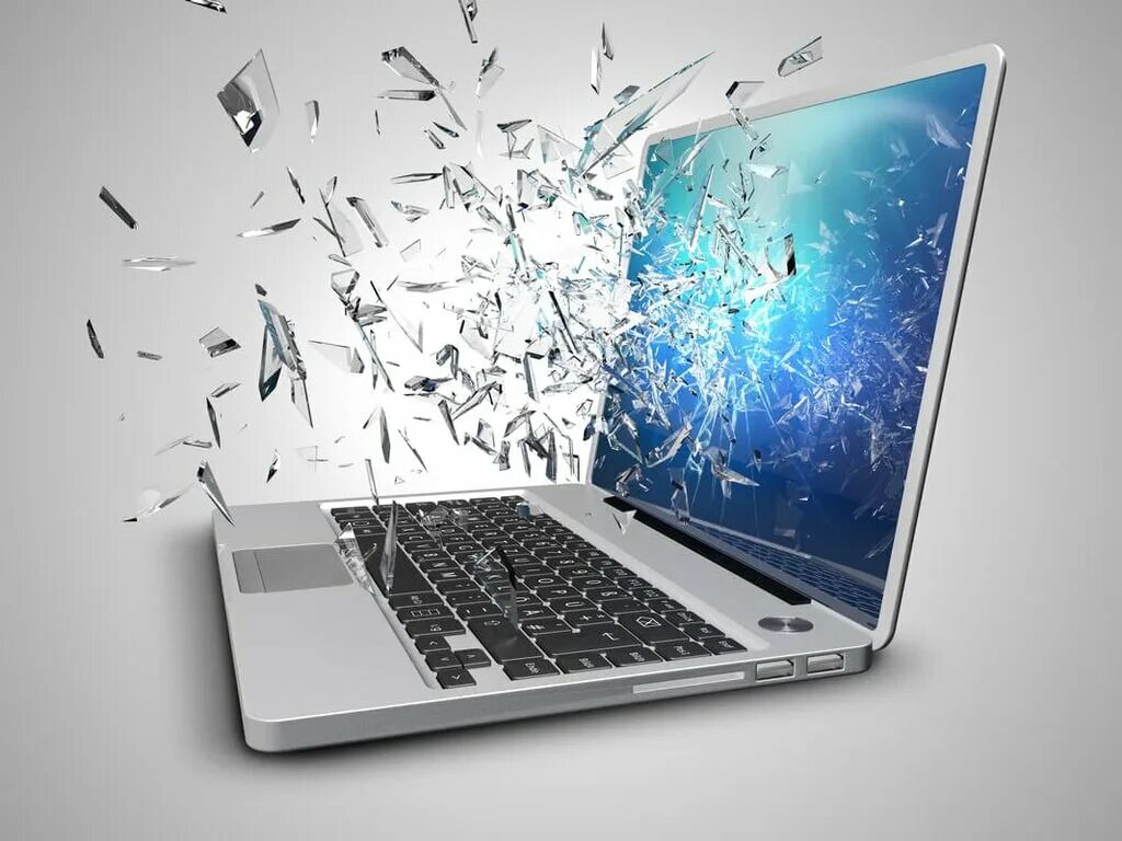 Сломанный ноутбук. Разбитый ноутбук. Красивый ноутбук. Ноутбук с разбитым экраном.