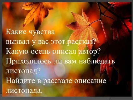 Осеннее утро составить текст описание 2 класс