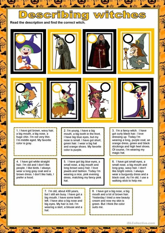 Witch is correct. Задания на английском describe witch. describe the witch. witches читать детям английский.