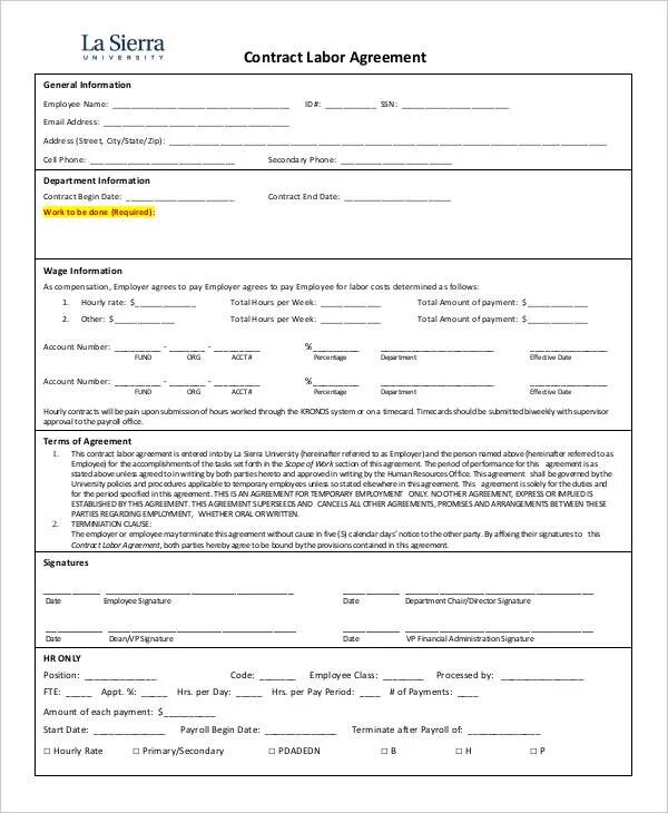 M contract. Employment contract example. labour contract example. contract template. sample employment contract.