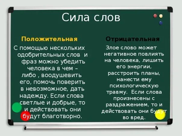 Какую отрицательную и положительную