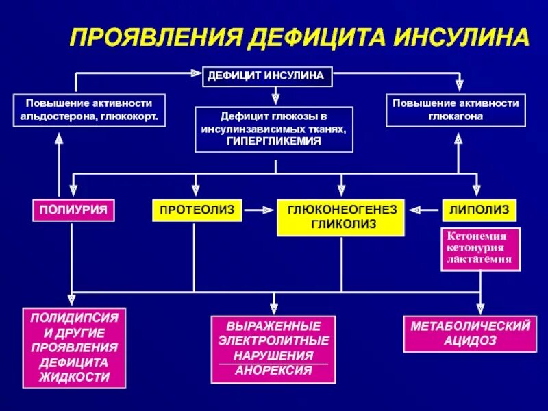 Патогенез гипергликемии при сахарном диабете 1 типа. Сахарный диабет инсулин классификация. Признаки недостатка инсулина. Недостаток инсулина симптомы. Проявленные недостатки