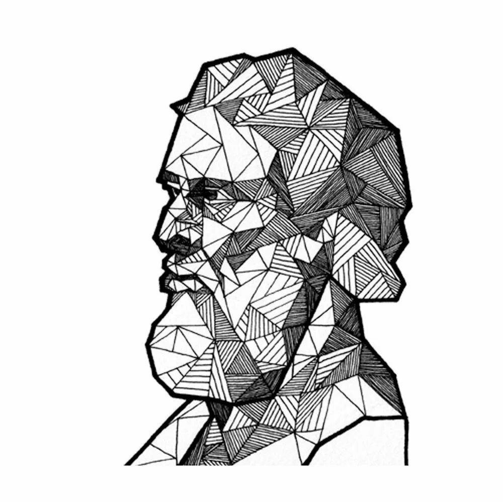 Лицо из геометрических фигур. Геометрический портрет. геометрические рисунки. стилизованные геометрические фигуры. геометрические фигуры из линий.