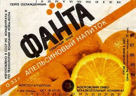 Напитки 80 годов