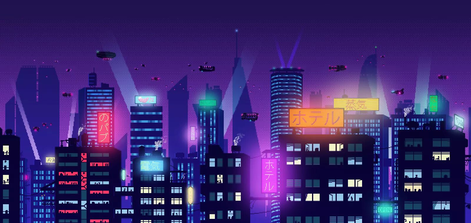 Future spotlight. Пиксельный киберпанк город / Pixel Cyberpunk City. 2d фон город Pixel Art Retrowave. Пиксельный ночной город. Пиксельные обои.
