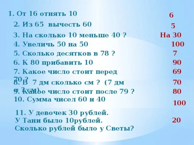 Матем диктанты 3 класс 3 четверть