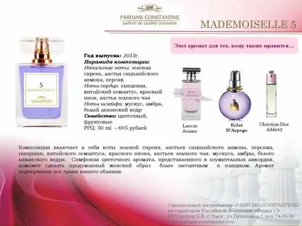 Парфюм фото и описание