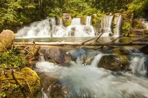 Стеклянуха водопады