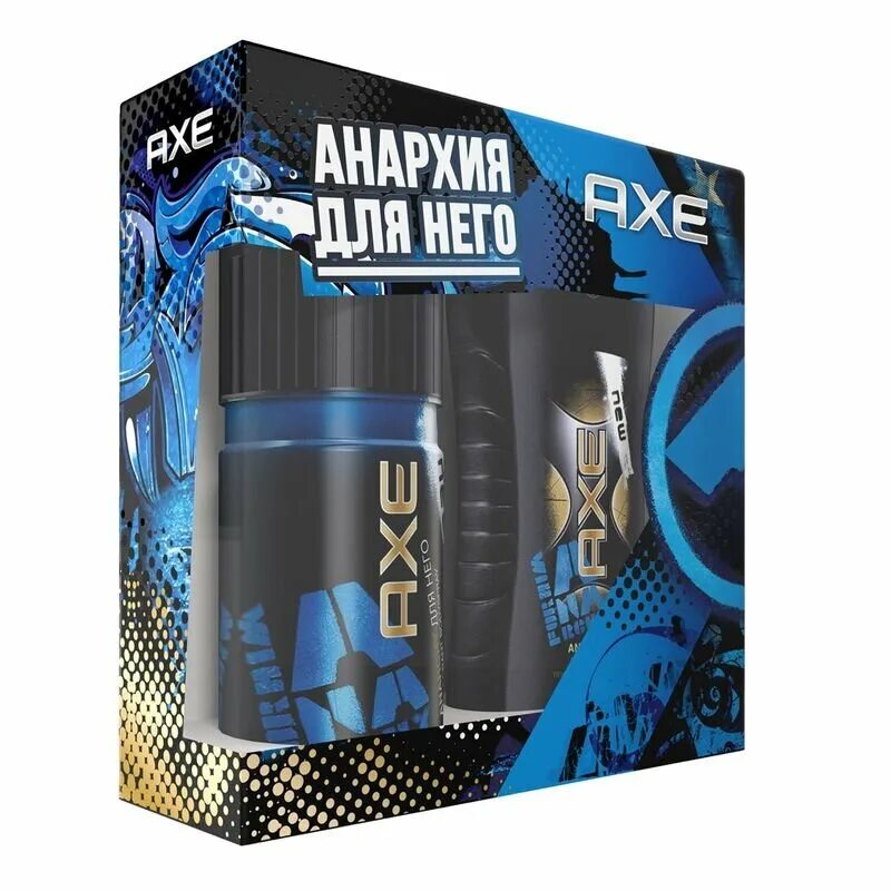подарочный набор акс. мужской набор axe apollo.