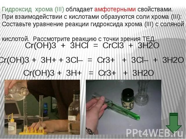 Гидроксид хрома 3 + хлороводородная. Гидроксид хрома 2 и соляной кислоты. Гидроксид хрома класс и группа. Гидроксид хрома 2 и соляная кислота. Гидроксид хрома 2 амфотерный