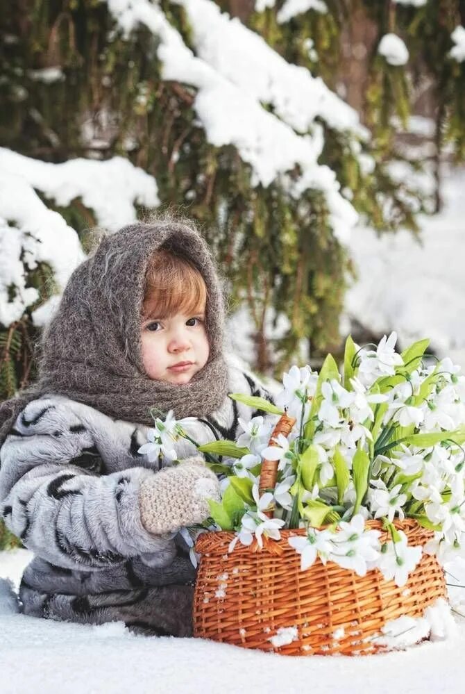 Дети радуются весне