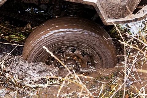 Wheels in mud