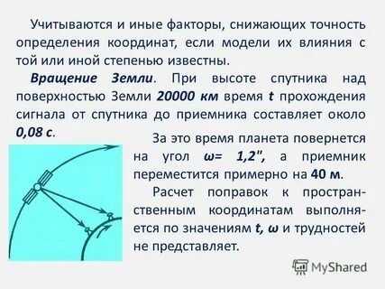 Точность определения координат