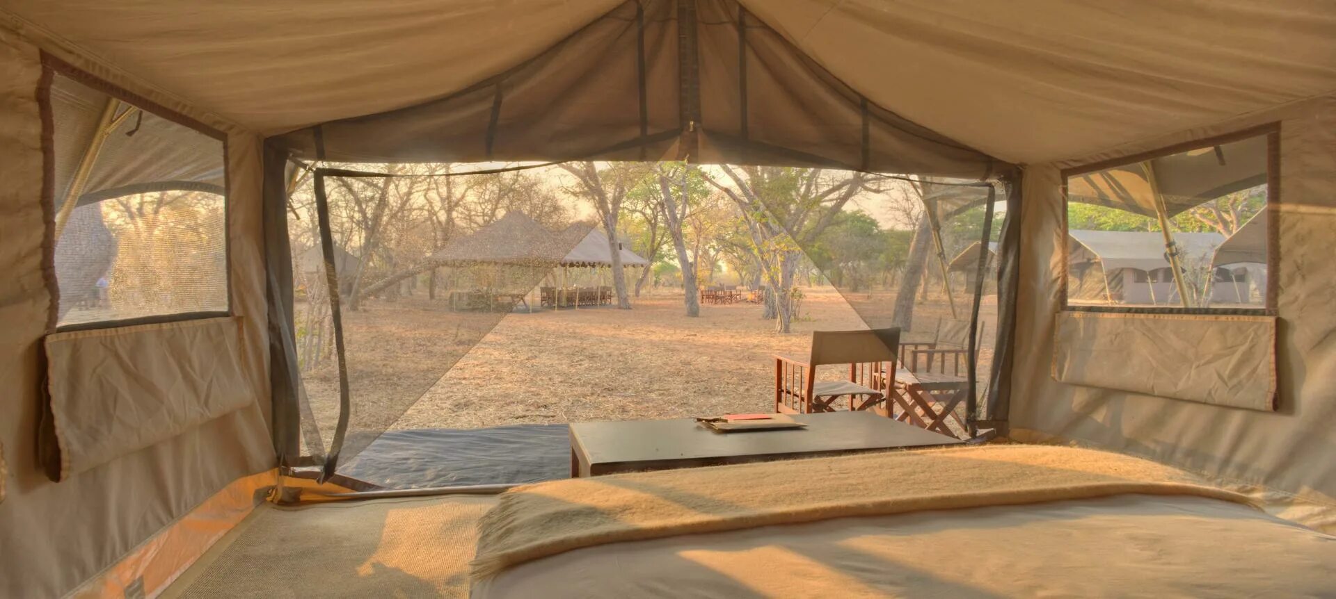 Under canvas