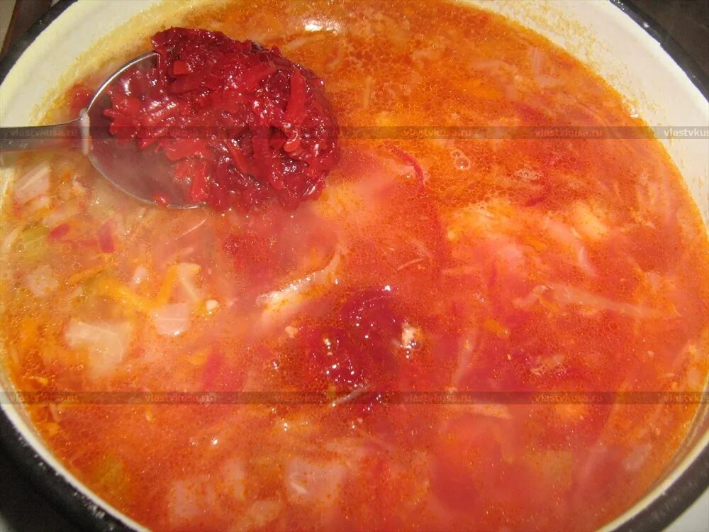 Щи со свежей свеклой
