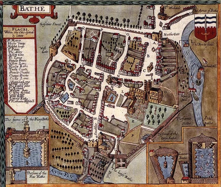 Bath the historic city in somerset. Планировка города бат в Англии. Бат на карте Англии. Бат на карте Великобритании. Бат город в Англии на карте.