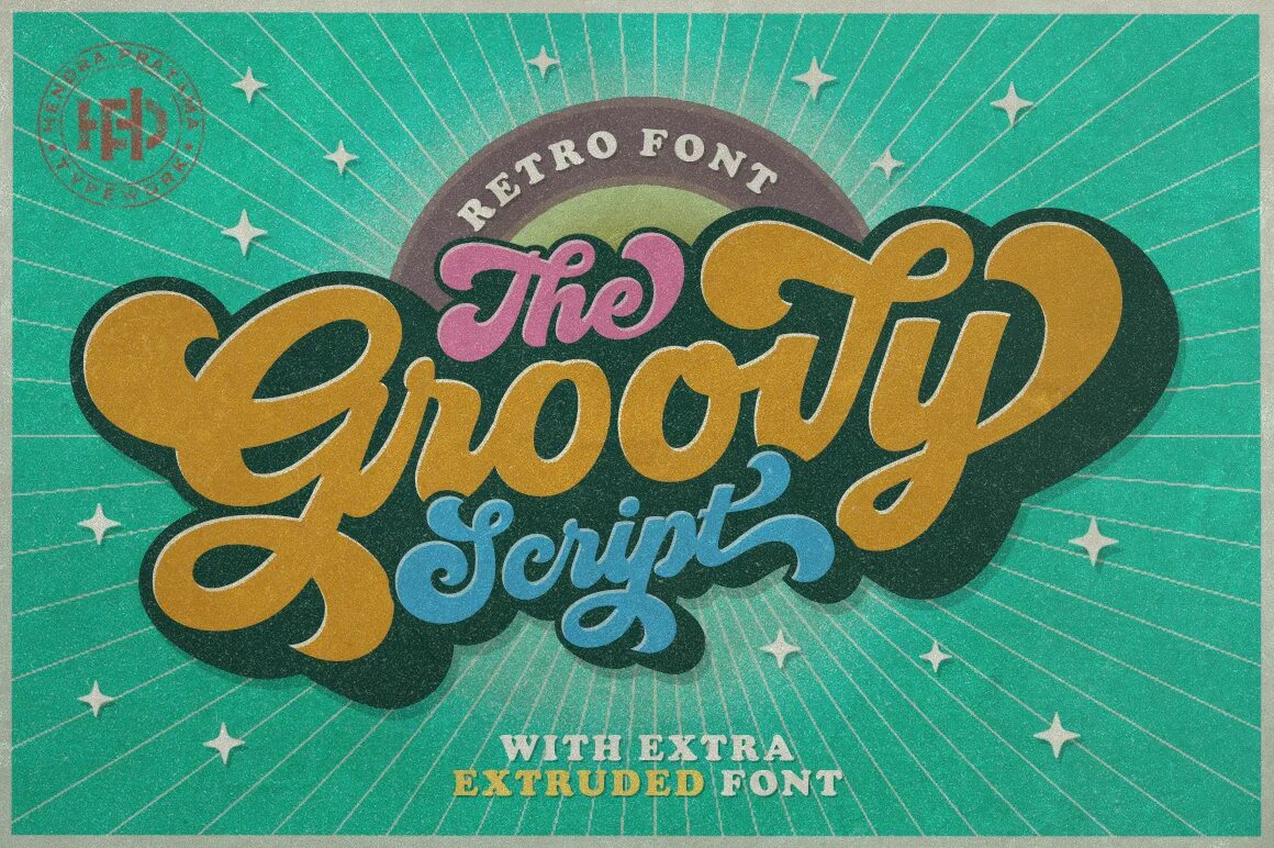 Groovy script. Шрифт в стиле 70х. Шрифт в стиле 80. Ретро шрифт. Шрифты в стиле 90х.