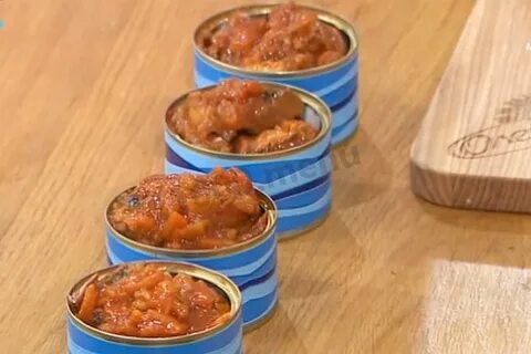 Рыбная консерва с овощами