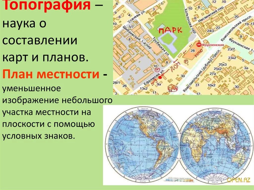 Условные знаки изображения земной. Топография. Карта план. Географическая и топографическая карта. Типы карт местности.